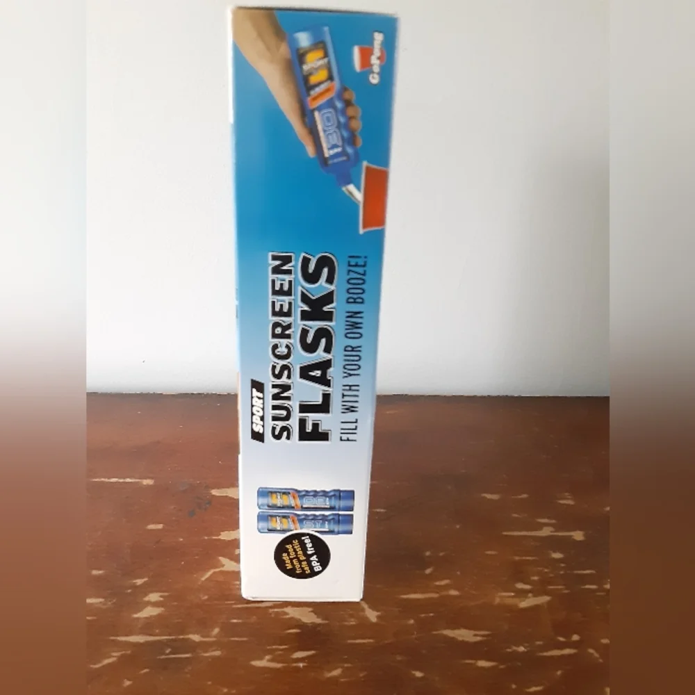 Sport Sunscreen Alcohol Conceal Container Flasks 8oz Each